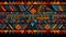 Photo african tribal pattern background in colorful tone