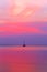 Photo background bright unusual sunset on the sea