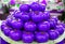 Photo background of delicious purple tomatoes