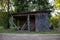 Photo a barn with dry chopped wood