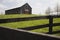 Photo of Barn in field with fence