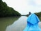 Photo of a boat down the river