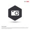 Photo camera icon Hexa White Background icon template