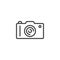 Photo camera line icon