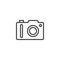 Photo camera line icon