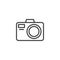 Photo camera line icon