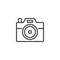 Photo camera outline icon