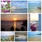 Photo collage of Andros island Greece