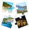 Photo collage of Ithaca Ionian islands Greece