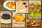 Photo collage of Lunches, breakfasts and snacks