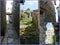 Photo collage travel Montenegro. Ruins of the fortress of Stary Bar, Kotor. Can be used for the design of covers, brochures