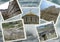 Photo Collage travel South coast of Crimea. Ruins Chersonesus Taurica. Can be used for the design of covers, brochures