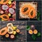 Photo collage Tropical Fruits.