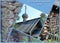Photo collage-wooden architecture of Russia, village Nizhnyaya Sinyachikha, Ural. Chapel St.Ilija the Prophet XVIII-th century