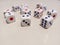 photo of dice on white background