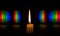 Photo diffraction light candles on the phase grating