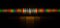 Photo of the diffraction pattern of candle flame light, comprising a large number of diffraction orders obtained by the grating