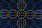 Photo diffraction pattern of the LED array, obtained by the grating