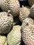 Photo durian on the counter supermarket