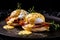 Photo eggs benedict. Generate AI