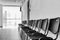 Photo of empty chairs waiting area in university