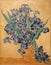 Photo of the famous original painting: `Irises` by Vincent Van Gogh. Frameless.