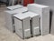 Photo of finish products electrical metal cabinet on concrete floor.