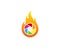 Photo Fire Flame Icon Logo Design Element