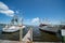 Photo of fishing boats shrimping vessels Matlacha Florida USA