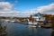 Photo of float planes on the Great Slave Lake in Yellowknife, Canada on a sunny day