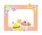 Photo Frame with Candy and Sweet Collage Border Vector Illustration