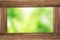 Photo Frame with green forest bokeh background