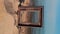 Photo frame on sand beach. Vertical video format