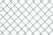 Photo green wire mesh, metal fence. Isolated, white background.