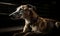 Photo of Greyhound the epitome of grace and speed captured in a classic greyhound racing setting emphasizing the sleek lines and