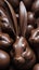 Photo Of Group Of High Detailed Chocolate Easter Bunnies. Generative AI