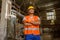 Photo of happy male multiethnic worker in plant