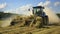 A Photo of a Hay Tedder Fluffing Hay