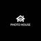 Photo house  icon vector