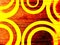 photo illustration or abstract image background, some yellow circles on a wooden board
