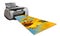 Photo inkjet printer, isolated