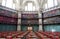 Photo of the interior of the historic Octagon Library at Queen Mary, University of London, Mile End UK.