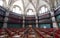 Photo of the interior of the historic Octagon Library at Queen Mary, University of London, Mile End UK.