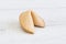 Photo of an isolated fortune cookie