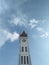 Photo Landmark. Jam Gadang  clock tower of Bukittinggi.