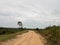 photo of the landscape and dirt road in the nature of Balikpapan, Indonesia