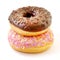 Photo of a macro isolated delicious donut