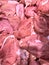 Photo meat fresh pork on supermarket shelves