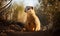 photo of mongoose in its natural habitat. Generative AI