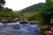 Photo of nature - spring water mountain river and the wonderful petrous creek on North Caucasus